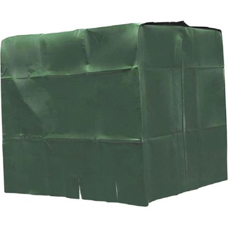 IBC Water Tank Protective Cover Tarpaulin 1000L,Ton Barrel Cover Oxford Cloth,Dust Cover Container Cover for Rain Barrel, Green (1/5)