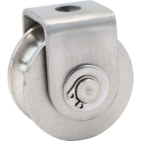 Poulie simple en acier inoxydable 304 – Capacité 30kg – Anti-rouille et anti-corrosion – Glissement fluide pour levage et escalade (1/4)