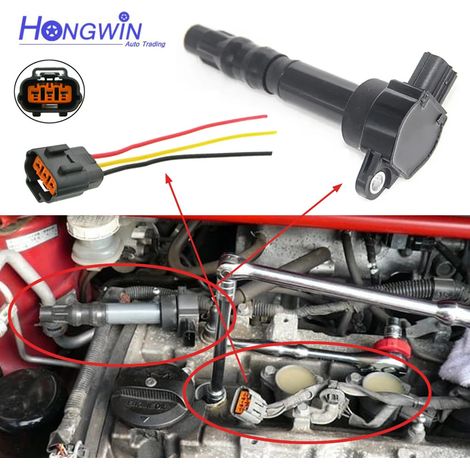 Convient pour la bobine d'allumage Mitsubishi MN119739 avec fil (1/5)