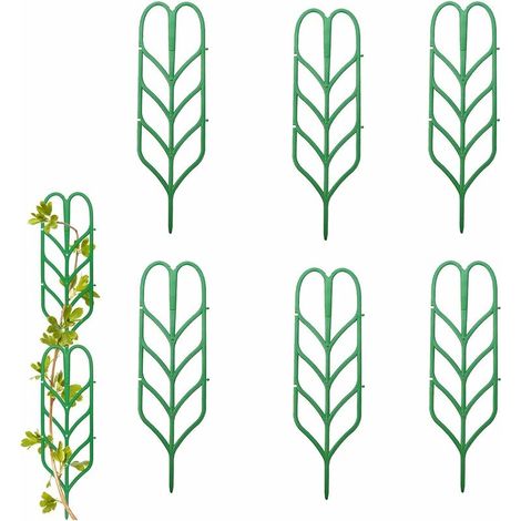 Ahlsen Stück Topfpflanzenstütze, Blattform, Kletterpflanzen, Kletterhilfe, Mini-Spalier für Topfpflanzen, DIY Kletterpflanzenstütze für Kletterpflanzen, Gemüse, Blumen, (1/5)