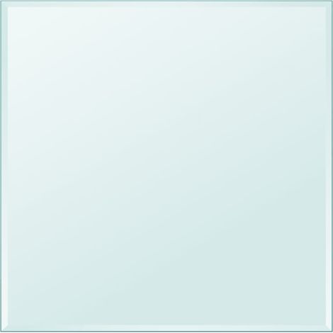 Dessus de table carré en verre trempé 700 x 700 mm (1/4)