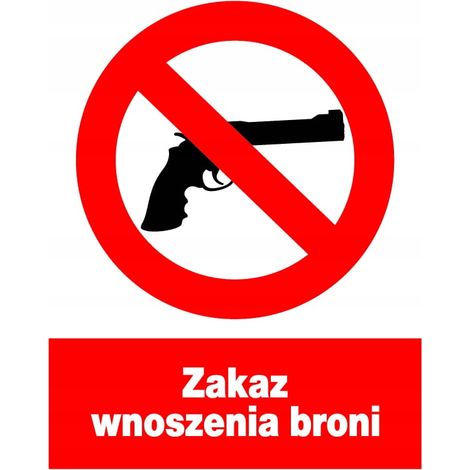Cartello ZZO-25 Targa per la salute e la sicurezza sul lavoro Armi vietate