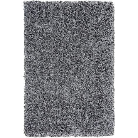 Tappeto shaggy color grigio sale e pepe 140 x 200 cm Cide (1/5)