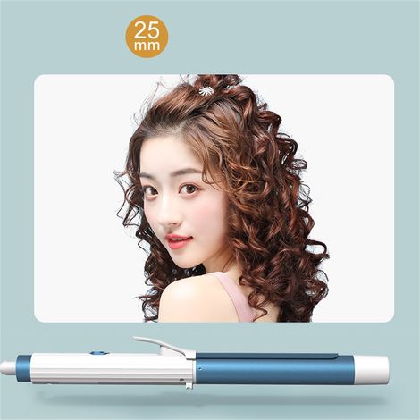 Boucleur à Cheveux 25mm, Fer à Friser Portable avec Température Constante, Extinction Automatique, Plastique Léger pour Voyage, Outil de Coiffage Intelligent (1/2)