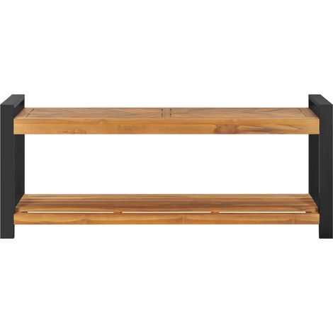 Maison Exclusive - Sitzbank 120 cm Massivholz Teak (1/5)