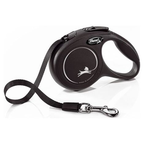 Laisse New Classic XS Tape 3 m black Flexi CL00T3-251-S-20
