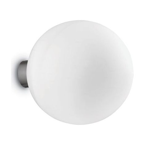 Ideal Lux Mapa Bianco - Plafonnier à 1 ampoule, petit globe, blanc, E27