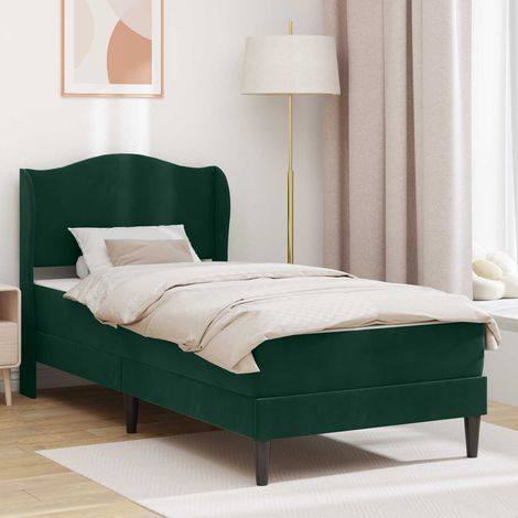 Estructura de cama Verde oscuro 80 x 200 cm Terciopelo