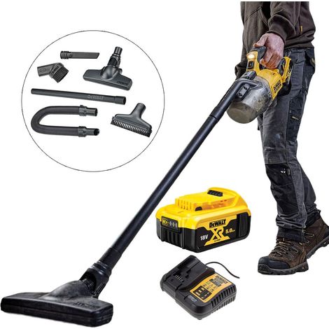 Dewalt DCV501LN 18v L-Class Cyclone Vacuum Cleaner + Accessories + 5ah Battery (1/5)