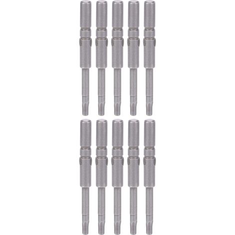 10 embouts de tournevis hexagonaux à pointe magnétique robuste en acier allié S2 pour électricien (1/5)