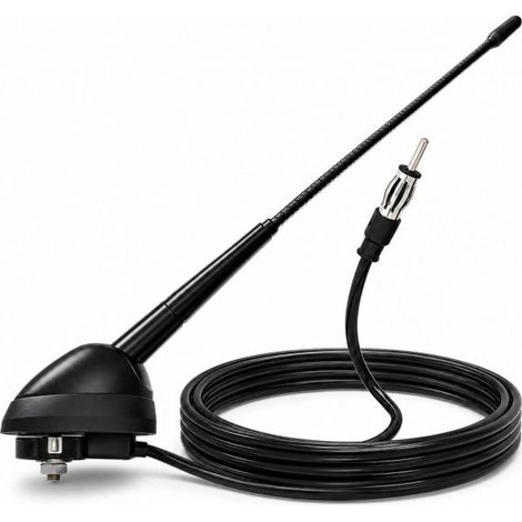 Antenna Autoradio FM/AM da Tetto Cavo 210 cm DIN Compatibile con Fiat, Lancia