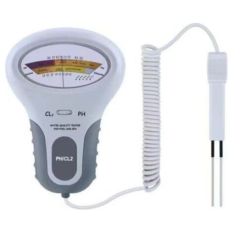 PC102 CL2 & PH d��tecteur de qualit�� de l'eau de piscine PH analyseur de qualit�� de l'eau Portable testeur de chlore r��siduel de piscine