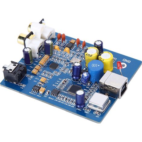 Decoderplatine, Verstärkermodul, Audiozubehör, 24 Bit, 96 kHz Abtastrate, SA9023, USB (1/5)
