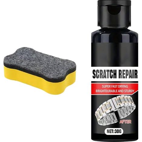 Poliercreme zur Kratzerentfernung bei Uhrenglas, 30 Gramm Poliermittel für Uhren, Brillen, Armbänder, Handyhüllen, Ringe, Armbandglieder, Displayschutzfolien
