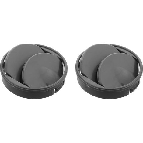 2 Pièces Bouche D'Aération Voiture Universelle Rond Réglable Sortie D'Air Climatisation Tableau De Bord 1.97X1.97X0.79In Plastique Pour Ventilation Confortable Et Installation Facile (1/5)