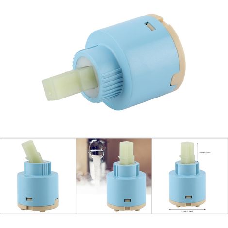 35/40-mm-Keramikkartusche, blaues ABS – Ersatzteil für auslaufsichere Mischbatterien für Küche und Bad (1/5)