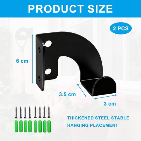 Lot de 2 Tronçonneuse Rangement Outils, Outillage de Jardin Porte Mural, Rangement Mural Mini Tronçonneuse en Métal Robuste, Affuteur Chaine Tronçonneuse Outil Multifonction Organisateu pour Garage (1/4)