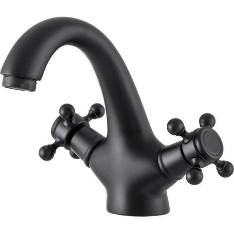 MITIGEUR RÉTRO NOIR POUR ÉVIER DE SALLE DE BAIN (1/4)