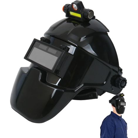 Casque de soudage à obscurcissement Automatique, Casque de soudage à Casque de soudeur Protection de sécurité (1/5)