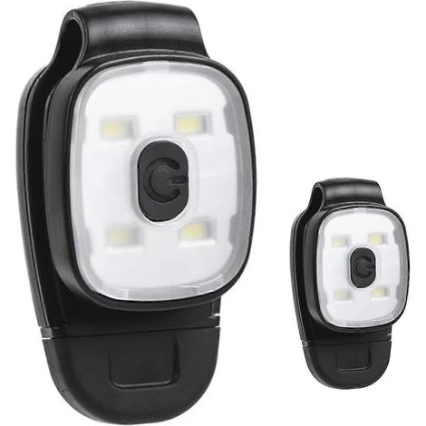 LED-Klemmlampe, USB-wiederaufladbar, Stirnlampe, IPX4 wasserdicht – wie abgebildet