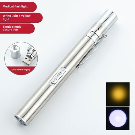 Irovami Lampe torche médicale – double lumière, USB, examen matinal (1/5)