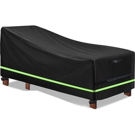 Housse de Chaise Longue Exterieur, Housse de Chaise Longue de Jardin Imperméable, Coupe-Vent, Anti-UV, Tissu Housse pour Chaise Longue, Chaise Longue (200x75x40/70cm) (1/4)