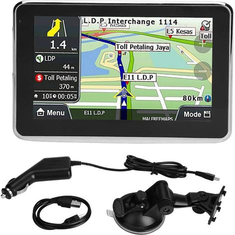 GPS Navigation, 5 Inch GPS Navigator Touch Screen System for Universal Cars with Map of Europe 508, 256MB 8GB MP3 FM (1/5)