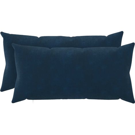 vidaXL Funda de almohada 2 pcs HEERLEN Azul 40 x 70 cm (1/5)