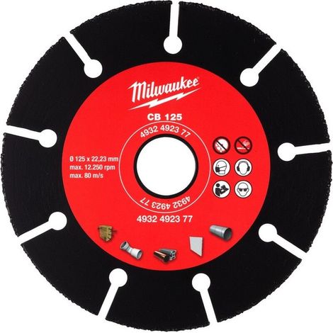 125 mm Vollhartmetallscheibe für Schleifer – Schneiden von Holz, Kunststoff, Placo