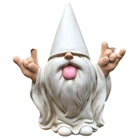 royaluxe-Le Nain Rocker – Ce Nain de Jardin va secouer Votre Mini Monde enchanté (10.5cm de Haut) (1/5)