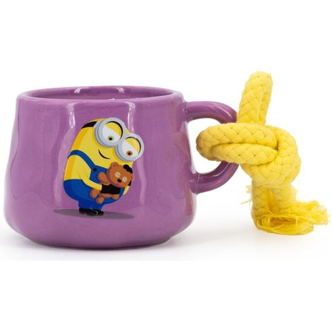 Minions-Duftkerze in Keramiktasse, fruchtig-blumiger Duft