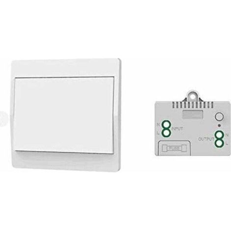 Interruptor inalámbrico autoalimentado, no requiere baterías, control remoto inalámbrico para luces y electrodomésticos, resistente al agua y seguro, se puede instalar directamente en la bañera, etc. 