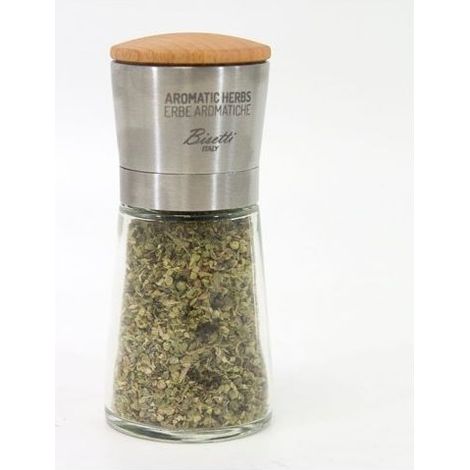 BISETTI Macina Erbe aromatiche spezie Vetro/Accon T.Legno