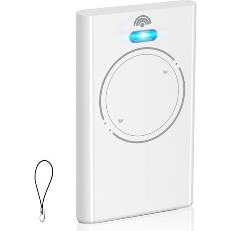 Télécommande 433.92 MHz pour Portail ou Porte de Garage – 2 Canaux – Compatible XT2 SLH LR – Blanche (1/4)