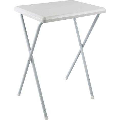 Tavolino pieghevole da esterno 52x38x68h cm con struttura in acciaio (1/4)