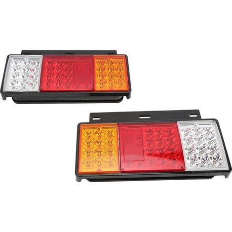 Adatto per una coppia di fanali posteriori a LED da 24 V e 44 LED, per camion Isuzu Elf serie W NPR HD NKR NHR NRR FSR FRR (1/5)