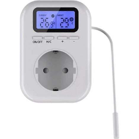 220-V-Temperaturreglerstecker mit Sensor, EU-Stecker