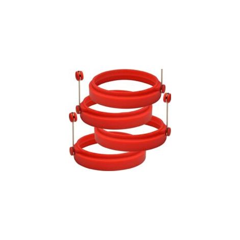 Silicone Eierringe, 10,2 cm antiadhésive, Omelette, Crêpes 4 Pièces (1/4)