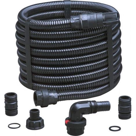 Wilo – Flexible d'aspiration pour pompe 7m – Raccords 1'1/4 – Clapet de pied-crépine inclus – Optimise le fonctionnement des pompes