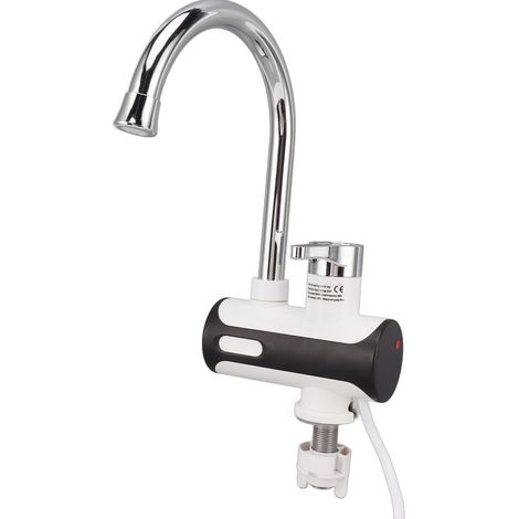 Chauffe-eau électrique robinet en acier inoxydable sans réservoir robinet de chauffage rapide contrôle précis de la température pour la cuisine (1/5)