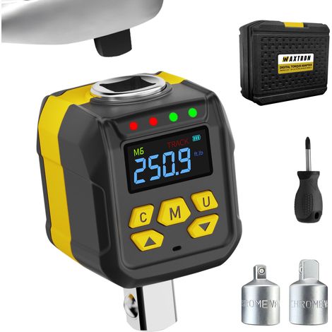 Kit d'adaptateurs de couple numérique avec adaptateur à douille, 10-340 Nm (1/5)