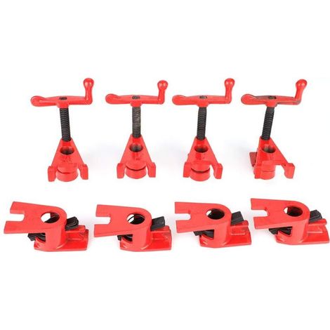Vice de travail du bois, poignée ergonomique 4 Pinces de pince en métal en bois pour 26,5 mm (métrique) Pipe Home Shop (1/5)