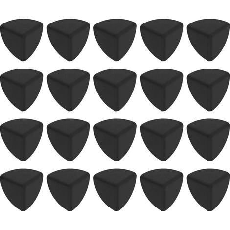 20 Protections d'angle en silicone noir pour meubles, sécurité enfant, coins de table (1/5)