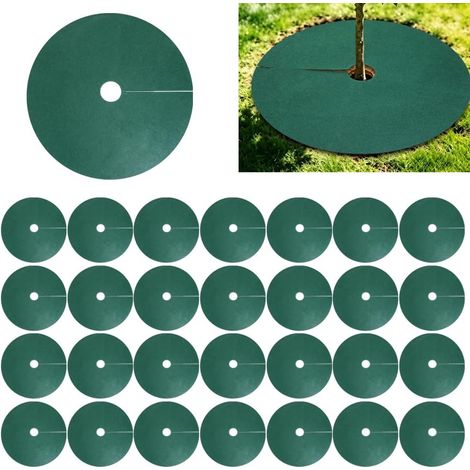 30 Anneaux de Paillis en Feutre pour Arbre 52cm Protège Arbre (1/5)