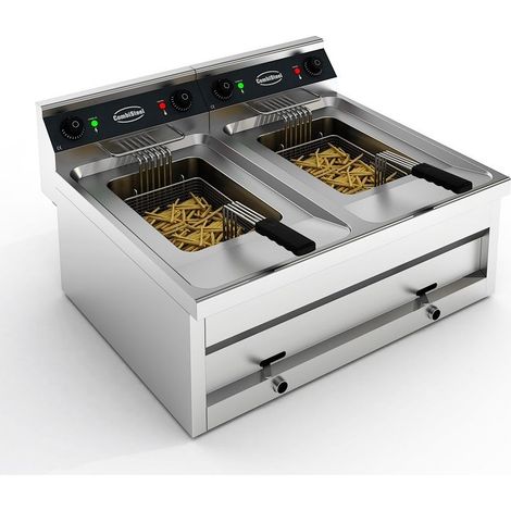 Friteuse Electrique à Poser 9 kW - 1 ou 2 Cuves 12 L - Combisteel