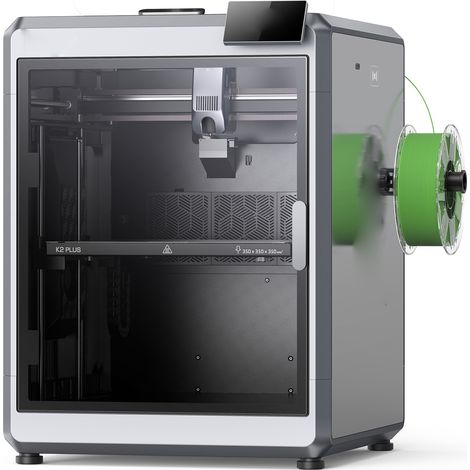 K2 Plus Imprimante 3D, Impression Max 16 Couleurs, Système de Servomoteur Pas à Pas, Double Caméra AI, Chambre de Chauffage Active, Cadre « Matrix », Volume d'impression 350x350x350mm (1/5)