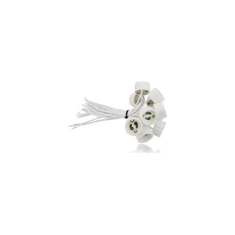 Casquillo GU10 para LED y halógeno, 20 unidades [Clase energética A]