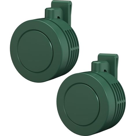 Mini ventilateur portable, 2 ventilateurs de ceinture ultra silencieux avec clip flexible pour chemise et taille, mini ventilateurs sans lame à 3 vitesses pour bureau, voyage, extérieur (vert) C (1/5)