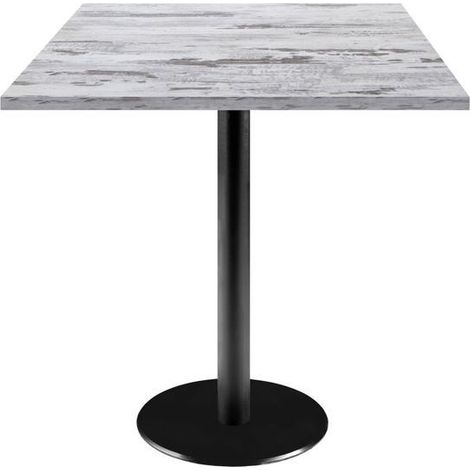 Table 70 x 70 cm - modèle Rome chêne d'Islande
