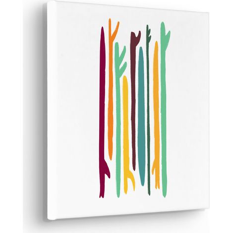 Komar Canvasbild Surf Blade - 30 x 30 cm - Bild auf Keilrahmen - Minimalistisch Modern (1/2)